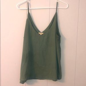 Lily White V-neck Chiffon Tank